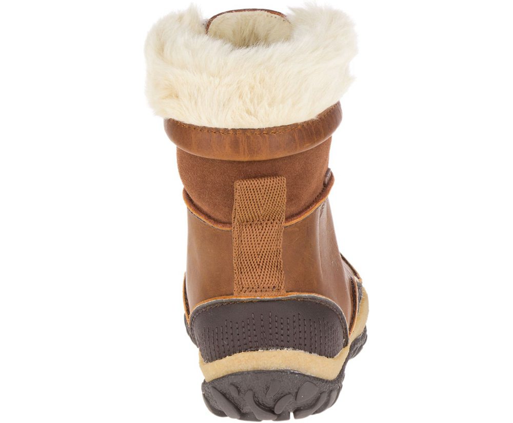 Merrell Støvler Dame - Tremblant Mid Polar Waterproof - Brune - QZT934561